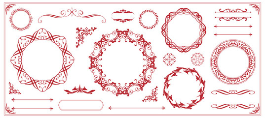 アンティークフレームデザインセット