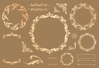 アンティークフレームデザインセット