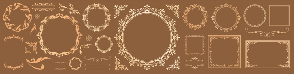 アンティークフレームデザインセット