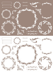 アンティークフレームデザインセット