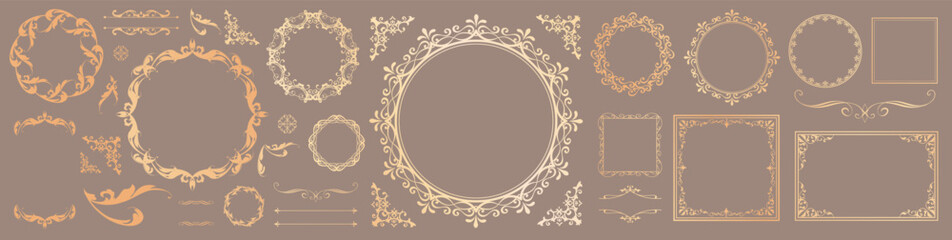 アンティークフレームデザインセット