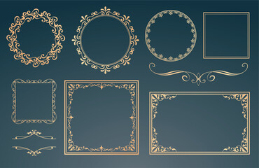 アンティークフレームデザインセット