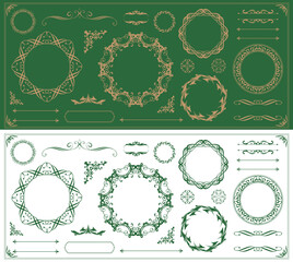 アンティークフレームデザインセット