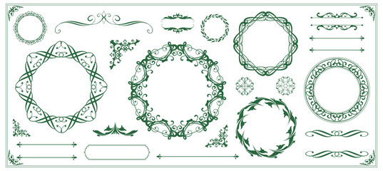 アンティークフレームデザインセット