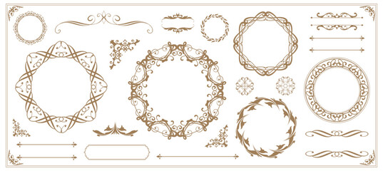 アンティークフレームデザインセット