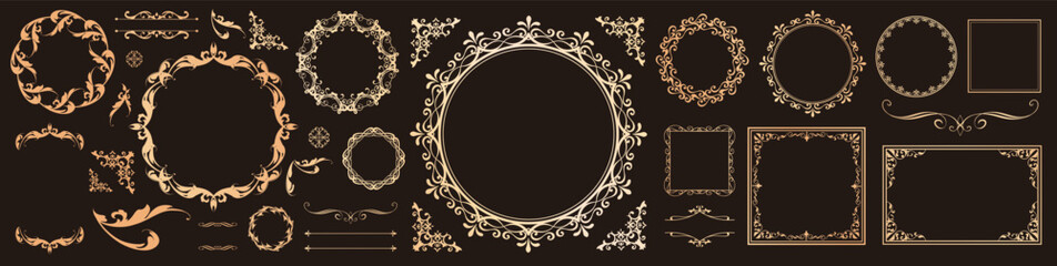 アンティークフレームデザインセット