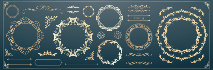 アンティークフレームデザインセット