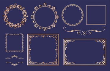 アンティークフレームデザインセット