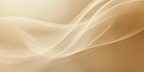 Fototapeta premium Abstract Beige Waves Background with Soft Gradient and Elegant Curves