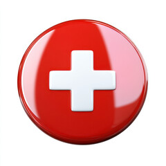Fototapeta premium switzerland flag button