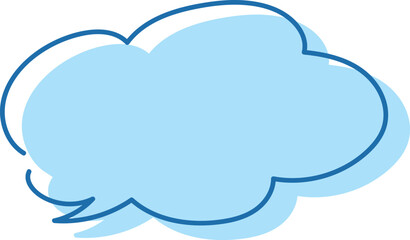 ポップなふきだしの手書き風ベクターイラスト素材