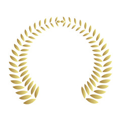 laurel wreath icon set. laurel wreath award icon on white background.