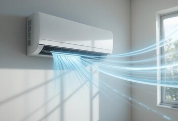 Air conditioner cooling room with fresh airflow