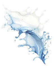 Illustrations of milk production, dairy farming, milk splashes, bottles, cartons, cows, and rustic farm elements, isolated on white background for commercial use.