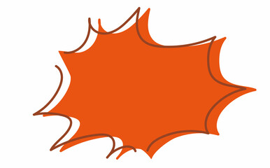 怒鳴る吹き出しの手書き風ベクターイラスト素材