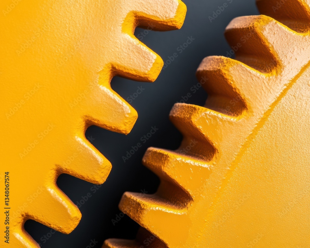 Poster Bold Industrial Innovation High-Precision Metallic Gear Mechanisms Revealing Cutting-Edge Engineering Efficiency in Vibrant Macro Design