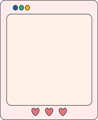 Computer Screen Retro Element Set