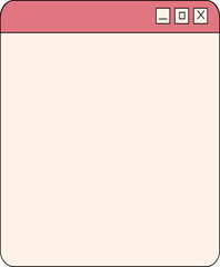 Computer Screen Retro Element Set