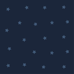 a blue background with stars and a white one