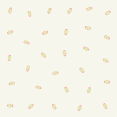 a pattern of small green and white polka dots