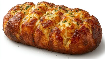 Cheese bread Baked, loaf, golden crust, parsley, with melted cheese