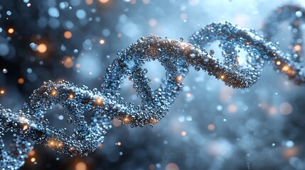 Dna strand molecular structure genetic code biotechnology science helix biology background medical research 3d