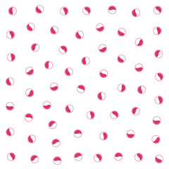 a pattern of red circles on a white background