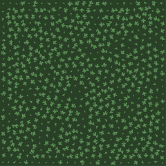 a green background with a pattern of small leaves