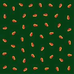 a bunch of hot dogs are flying through the air