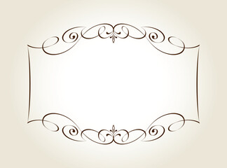 5792.eps  vintage frame with floral elements