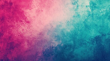 Fototapeta premium Abstract Pink and Teal Watercolor Texture: A Serene Blend of Colors