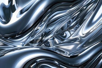 Flawless Image of Abstract Chrome Backgroundhigh Detail, 8K