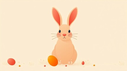 Fototapeta premium Easter bunny with egg