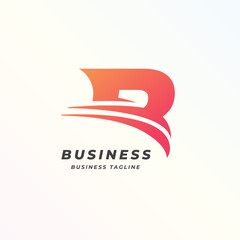 Abstract letter R logo with flowing lines and gradient colors. abstract