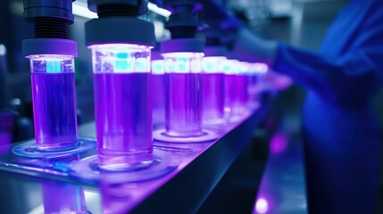 Ultraviolet Light Water Purification Process in Laboratory Setting