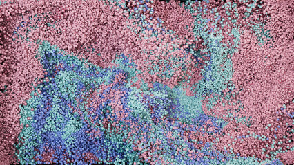 Pastel Harmony of Particles: Seamless Abstract Swirl Motion Background UHD
