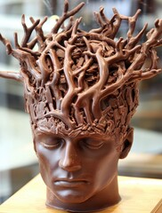 Chocolate Head with Tree Branches
