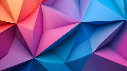 Obraz premium Colorful Geometric Triangular Abstract Background