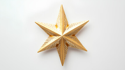 gold star isolated on white background 