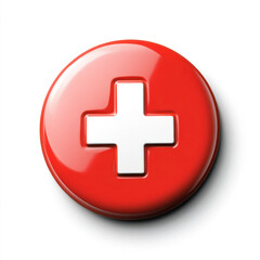 red cross button