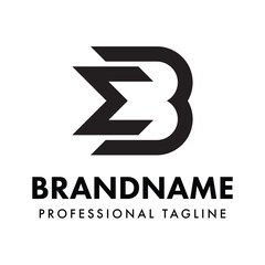 Letters EB Monogram Logo, suitable for any business with EB or BE initials