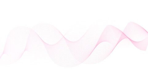 pink wave curve lines banner background design. Abstract soft wave lines dynamic flowing pink light isolated background. Vector Illustration of the pink pattern of lines. Black stripes on white .