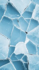 Cracked Ice Texture, Winter Frost