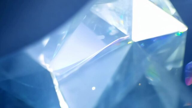 Diamond Close-Up Facets, Brilliance, and Light Play - 4K 60.