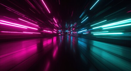 A dynamic background featuring a mix of neon colors with a slight glow effect.