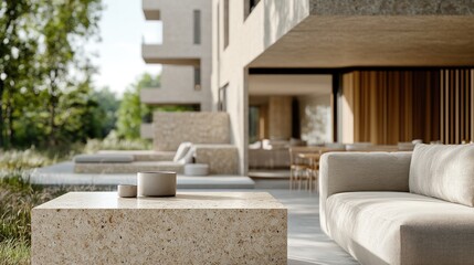 Modern Minimalist Design: Exterior and Interior Shots of Clean Lines, Simple Shapes, and Serene Spaces for Architecture Magazines and Design Blogs