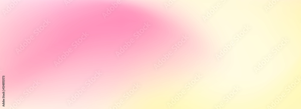 Poster yellow and pink smooth gradient. springtime color blur background. summer mood pastel blurred gradie