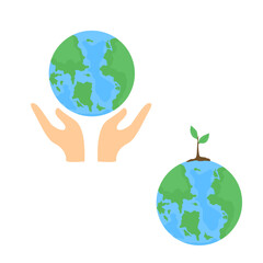 Earth Day vector Eco-Friendly and Sustainability Symbol Set
