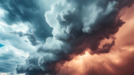 Obraz premium clouds over the city