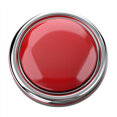 red glossy button